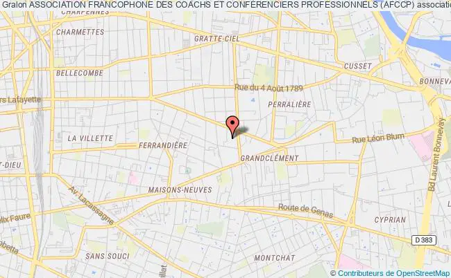 plan association Association Francophone Des Coachs Et ConfÉrenciers Professionnels (afccp) Villeurbanne