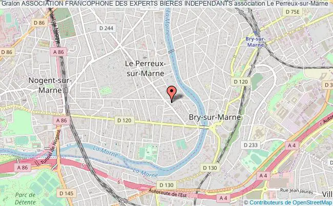plan association Association Francophone Des Experts Bieres Independants Le Perreux-sur-Marne