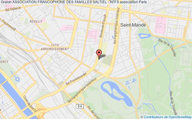plan association Association Francophone Des Familles Saltiel - Affs Paris