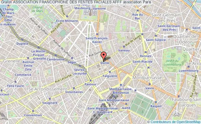 plan association Association Francophone Des Fentes Faciales Afff Paris