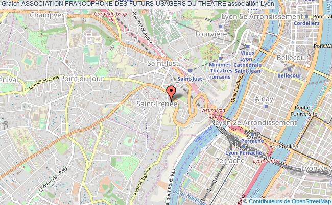 plan association Association Francophone Des Futurs Usagers Du Theatre Lyon