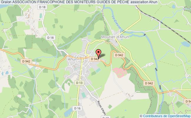 plan association Association Francophone Des Moniteurs Guides De PÊche Ahun