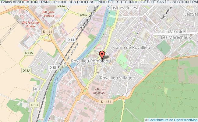 plan association Association Francophone Des Professionnels Des Technologies De Sante - Section France (a.f.p.t.s. - Section France) Compiègne