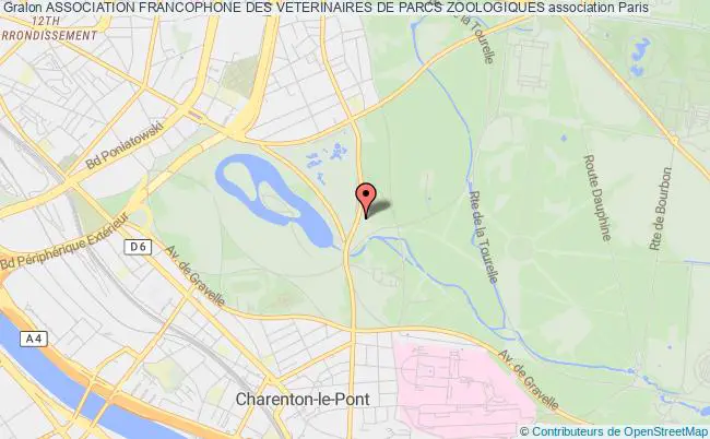 plan association Association Francophone Des Veterinaires De Parcs Zoologiques Paris