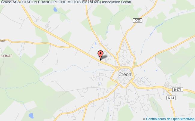 plan association Association Francophone Motos Bm (afmb) Créon