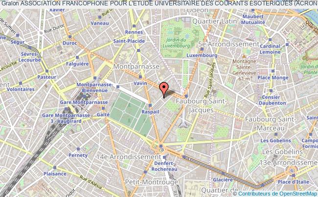 ASSOCIATION FRANCOPHONE POUR L'ETUDE UNIVERSITAIRE DES COURANTS ESOTERIQUES (ACRONYME FRESO)