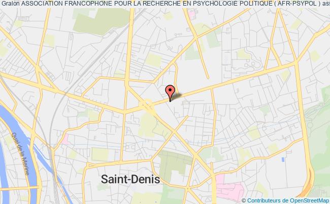 plan association Association Francophone Pour La Recherche En Psychologie Politique ( Afr-psypol ) Saint-Denis