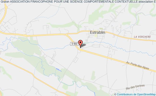 plan association Association Francophone Pour Une Science Comportementale Contextuelle Estrablin
