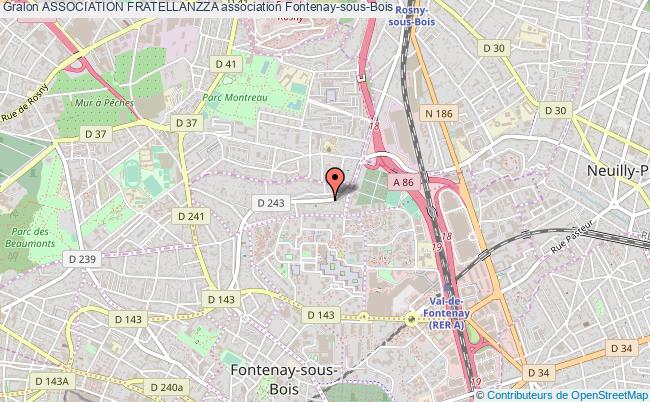 plan association Association Fratellanzza Fontenay-sous-Bois