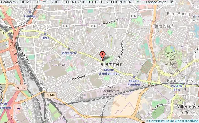 plan association Association Fraternelle D'entraide Et De Developpement - Afed Hellemmes-Lille