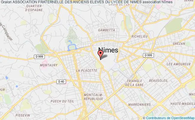 plan association Association Fraternelle Des Anciens Eleves Du Lycee De Nimes Nîmes