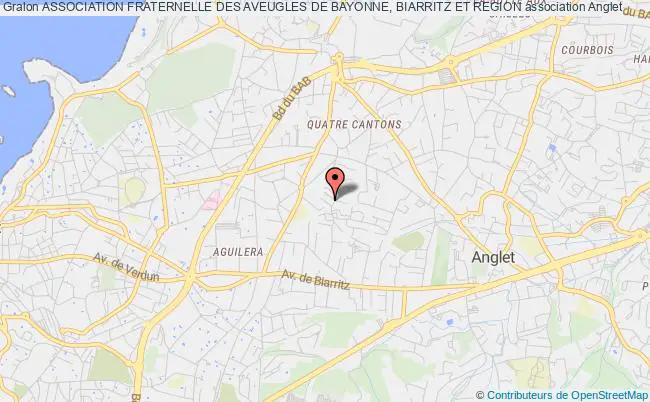 plan association Association Fraternelle Des Aveugles De Bayonne, Biarritz Et Region Anglet