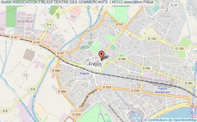 plan association Association Frejus Centre Des Commercants  ( Afcc) Fréjus