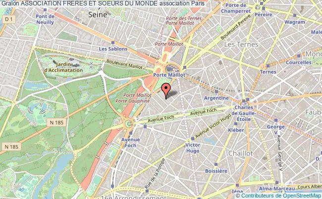 plan association Association Freres Et Soeurs Du Monde Paris 16e