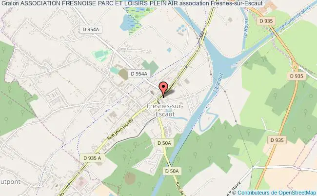 plan association Association Fresnoise Parc Et Loisirs Plein Air Fresnes-sur-Escaut