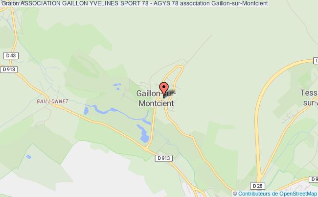 plan association Association Gaillon Yvelines Sport 78 - Agys 78 Gaillon-sur-Montcient