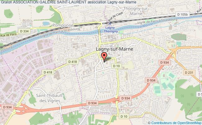 plan association Association Galerie Saint-laurent Lagny-sur-Marne