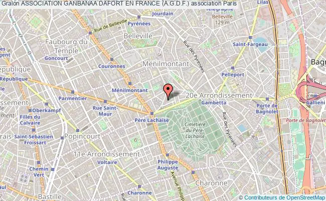plan association Association Ganbanaa Dafort En France (a.g.d.f.) Paris