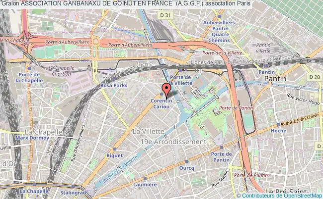 plan association Association Ganbanaxu De Goinut En France  (a.g.g.f.) PARIS
