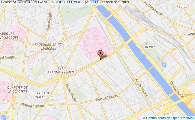 plan association Association Ganega Dobou France (a G D F) Paris