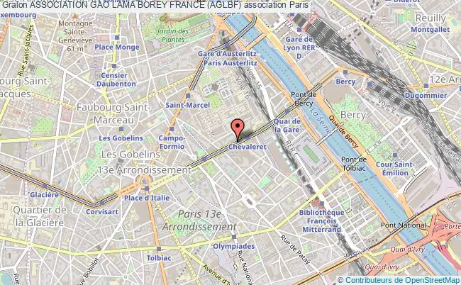 plan association Association Gao Lama Borey France (aglbf) Paris