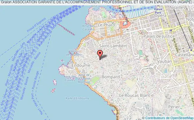 plan association Association Garante De L'accompagnement Professionnel Et De Son Evaluation (agape) Marseille