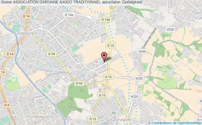 plan association Association Garonne Aikido Traditionnel Castelginest