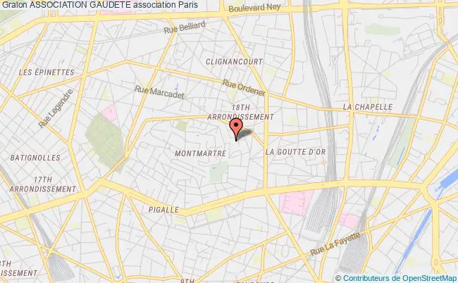 plan association Association Gaudete Paris