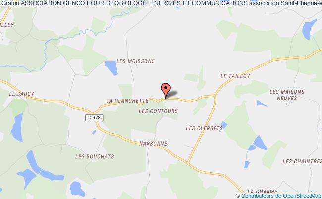 plan association Association Genco Pour GÉobiologie Energies Et Communications Saint-Étienne-en-Bresse