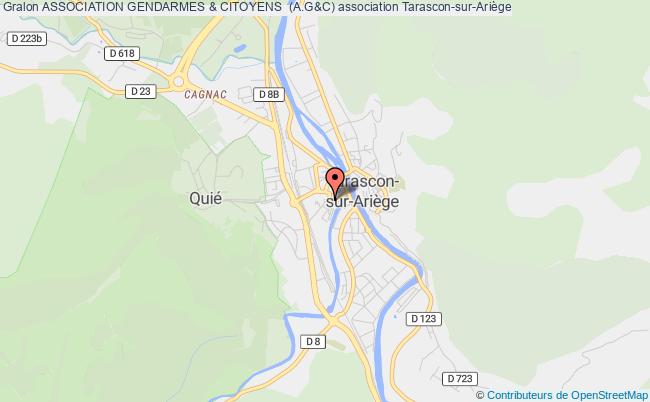 plan association Association Gendarmes & Citoyens  (a.g&c) Tarascon-sur-Ariège