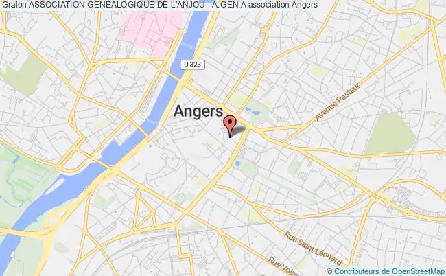 plan association Association Genealogique De L'anjou - A.gen.a Angers