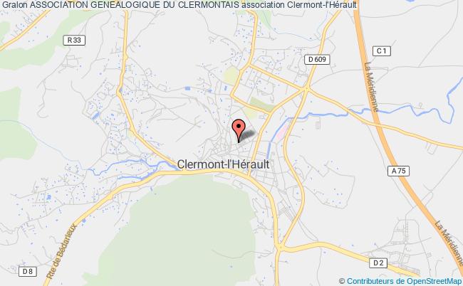 plan association Association Genealogique Du Clermontais Clermont-l'Hérault