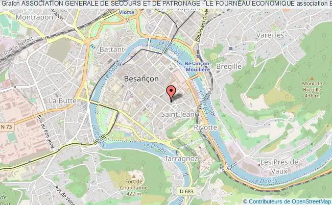 plan association Association Generale De Secours Et De Patronage - Le Fourneau Economique Besançon