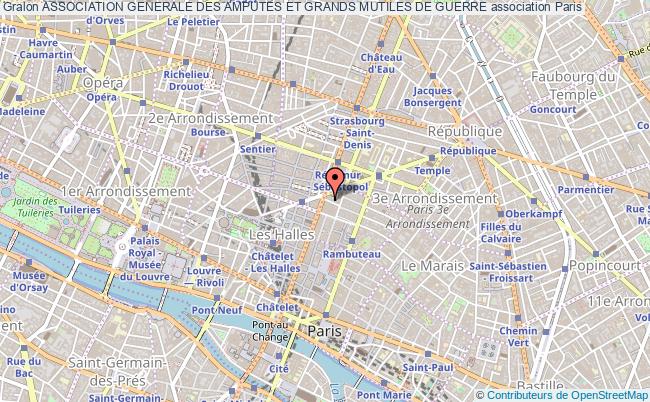 plan association Association Generale Des Amputes Et Grands Mutiles De Guerre Paris
