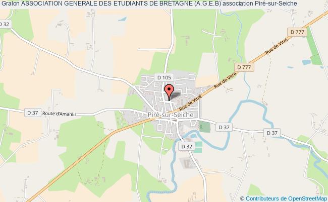 plan association Association Generale Des Etudiants De Bretagne (a.g.e.b) Piré-sur-Seiche