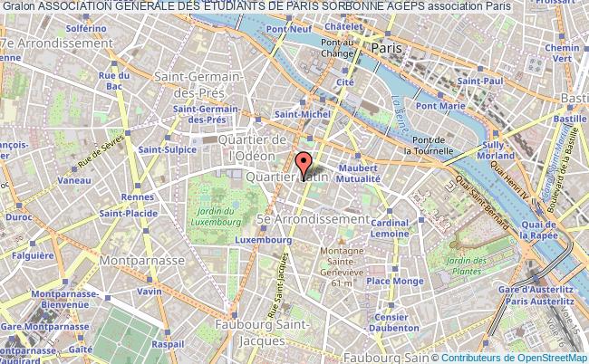 plan association Association Generale Des Etudiants De Paris Sorbonne Ageps Paris