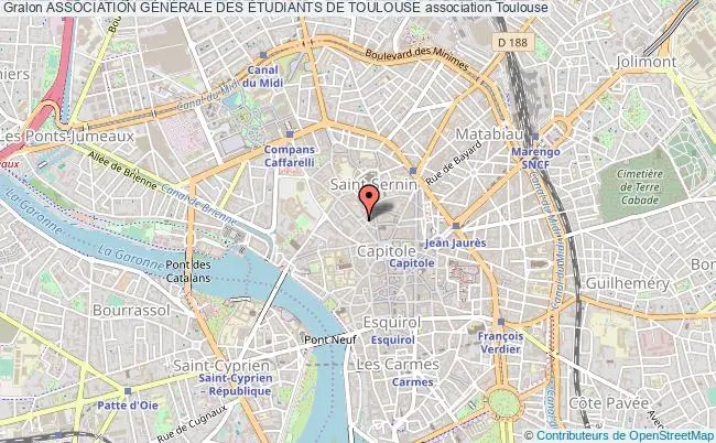 plan association Association GÉnÉrale Des Étudiants De Toulouse Toulouse