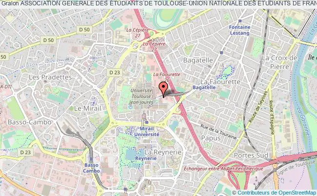 plan association Association Generale Des Etudiants De Toulouse-union Nationale Des Etudiants De France ( Aget-unef ) Toulouse