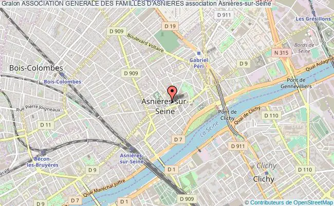plan association Association Generale Des Familles D'asnieres Asnières-sur-Seine