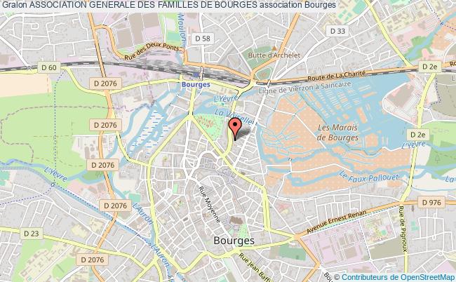 plan association Association Generale Des Familles De Bourges Bourges