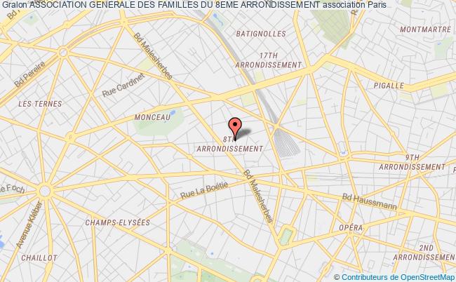 plan association Association Generale Des Familles Du 8eme Arrondissement Paris