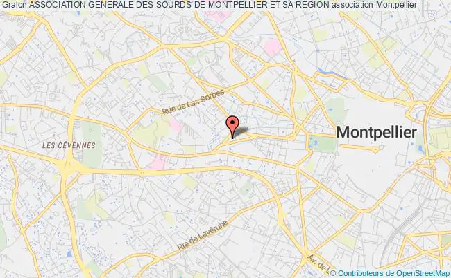 plan association Association Generale Des Sourds De Montpellier Et Sa Region Montpellier