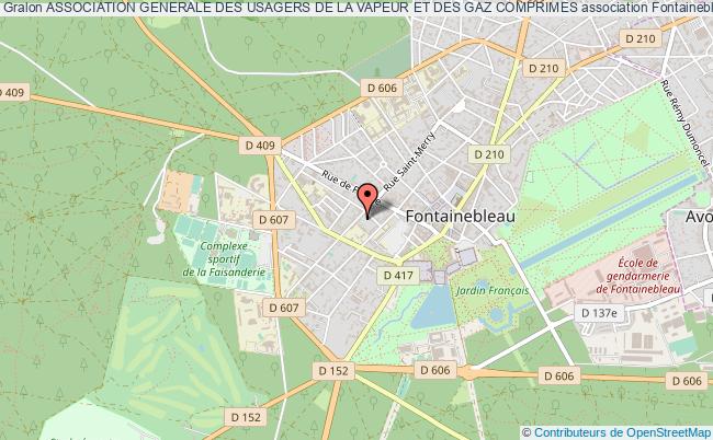 plan association Association Generale Des Usagers De La Vapeur Et Des Gaz Comprimes Fontainebleau