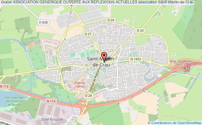 plan association Association Generique Ouverte Aux Reflexions Actuelles Saint-Martin-de-Crau