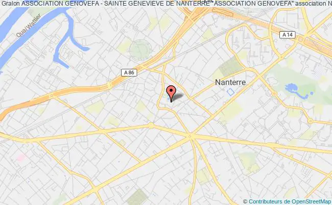 plan association Association Genovefa - Sainte Genevieve De Nanterre "association Genovefa" Nanterre