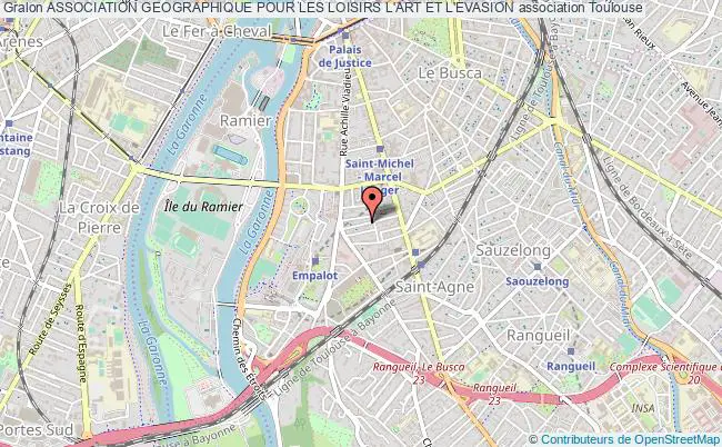 plan association Association Geographique Pour Les Loisirs L'art Et L'evasion Toulouse