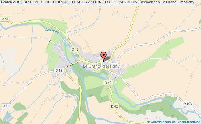 plan association Association Geohistorique D'information Sur Le Patrimoine Le Grand-Pressigny