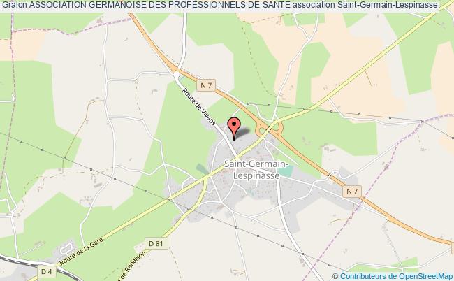 plan association Association Germanoise Des Professionnels De Sante Saint-Germain-Lespinasse
