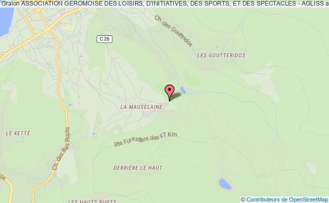 plan association Association Geromoise Des Loisirs, D'initiatives, Des Sports, Et Des Spectacles - Agliss Gérardmer