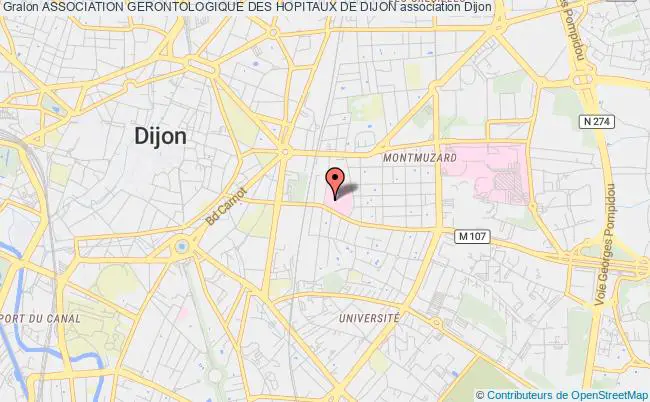 plan association Association Gerontologique Des Hopitaux De Dijon Dijon cedex